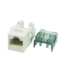 F2 Connect Cat6 UTP Keystone,250Mhz,23-26AWG,90 Degree,White Color